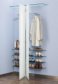 Wandgarderobe und Schuhwandregal
