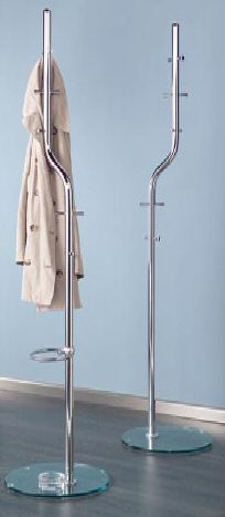 Standgarderobe Mono-Stand 10 silber
