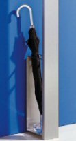 Edelstahl-Garderobe mit Schirmst&auml;nder