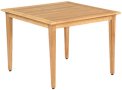 witterungsbest&auml;ndiger Gartentisch aus Teakholz quadratig