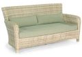 Garten-Geflechtsofa antik-wei&szlig;