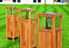 wetterfeste Gartenleuchten aus Teakholz