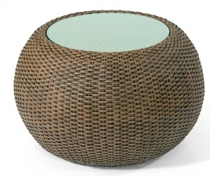 bequemer Lounge-Sessel geflochten f&uuml;r den Garten