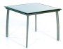 Gartentisch mit Glasplatte Tischgestell Aluminium