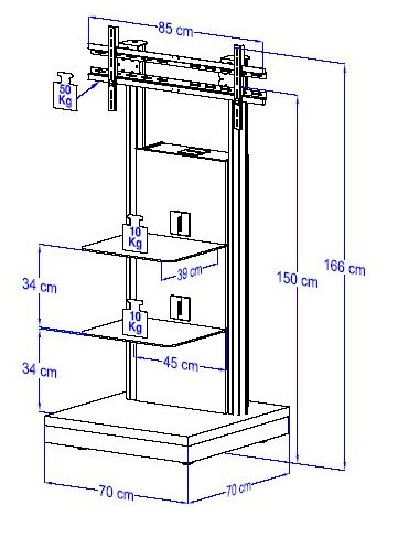 Standfu&szlig; f&uuml;r Flachbildschirme
