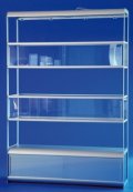 Schaufenstervitrine mit Deckenbeleuchtung