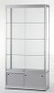 S&auml;ulenvitrine aus ESG-Hartglas