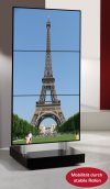 LED-Standfu&szlig; mit 3 hochwertiger Flatscreenhalterungen