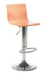 Barhocker mit Sitzschale apricot lackiert