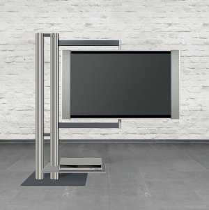 Edelstahl-TV-Standfu&szlig;
