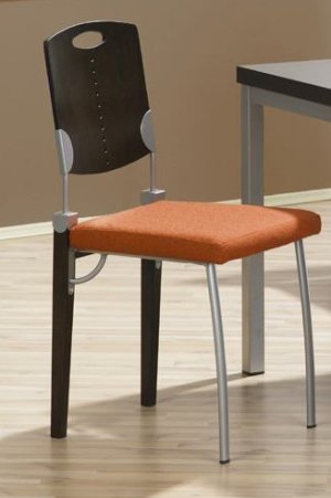 moderner Esstischstuhl mit einem Sitzbezug mit Fleckenschutz