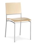 Design-Esstischstuhl furniert mit Ahornholz 