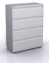 Bürometallschrank 4 einzeln abschließbaren Schubladen
