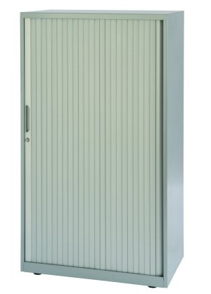 Rollladenbüroschrank aus Stahl