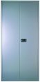abschließbarer Büro-Stahlschrank silber