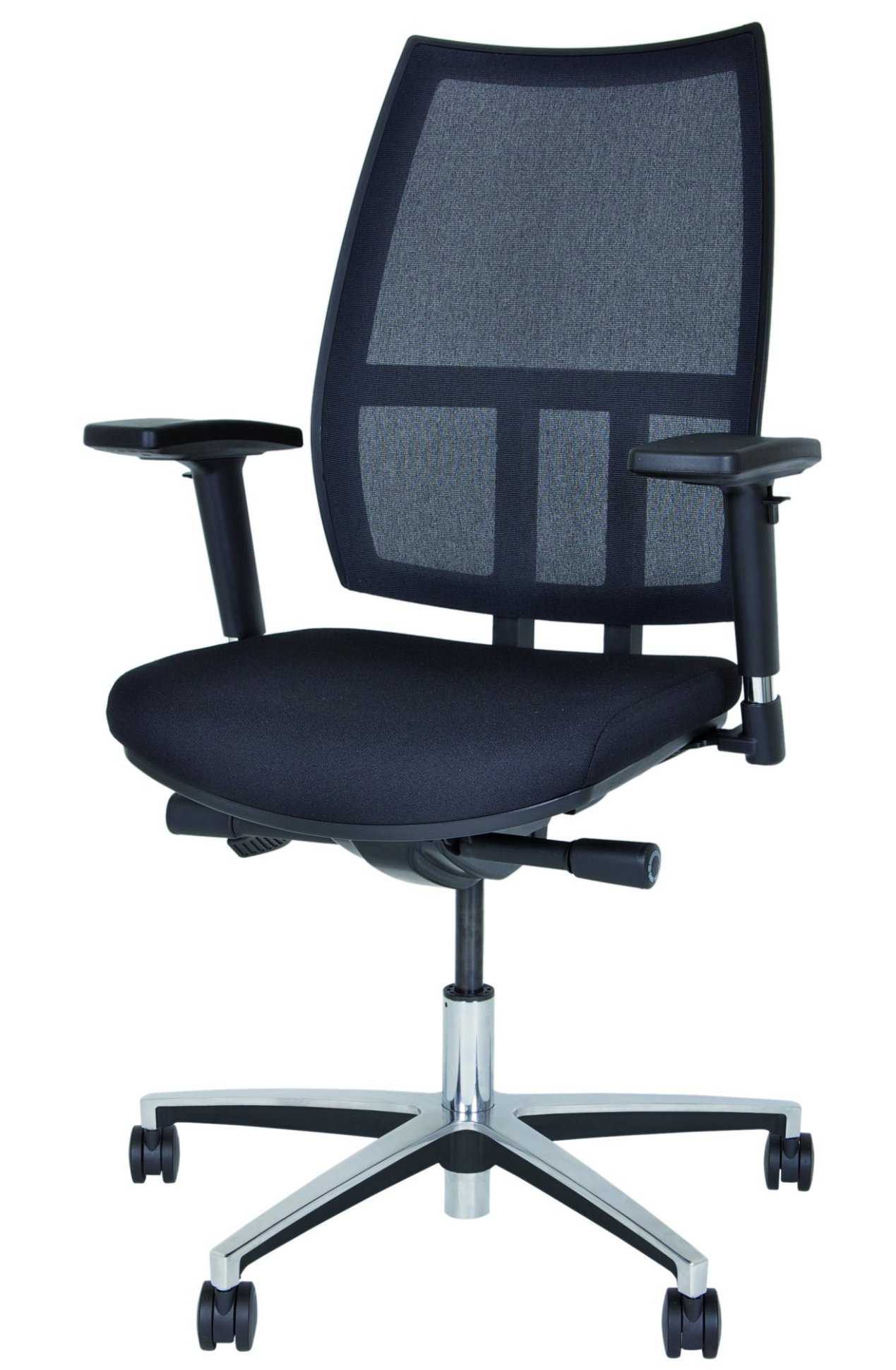 ergonomischer Schreibtischstuhl mit bequemen Polstersitz und Rückenlehne mit atmungsaktiven Netzbezug