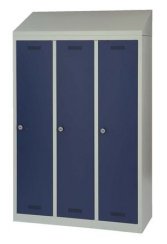 Garderoben-Stahlschrank mit Schrägdach