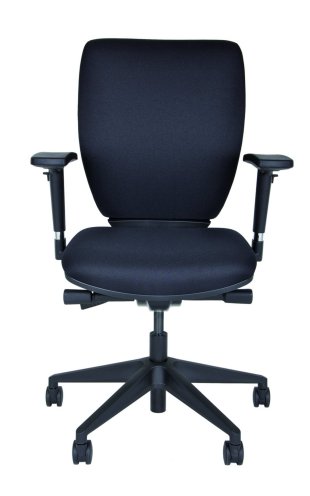 bequemer Schreibtischstuhl von Bisley mit Sitztiefeneinstellung bequemer Schreibtischstuhl von Bisley mit Sitztiefeneinstellung und ergonomisch geformten Polstersitz