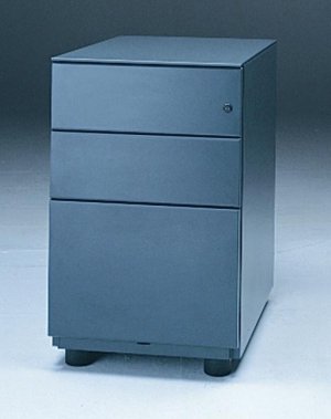 Schreibtisch-Stahlcontainer DIN A4-Hängeregisterschubladen