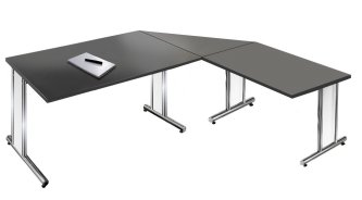Büroschreibtisch mit extra großen Arbeitsfläche
