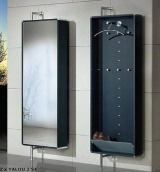 drehbarer Garderobenschrank zur Wandmontage