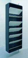 drehbarer Wandschuhschrank mit großem Spiegel
