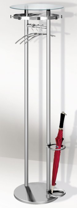 Edelstahl-Standgarderobe