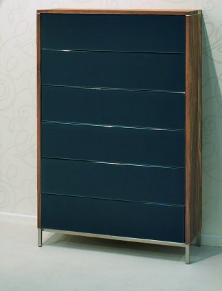 Massivholz-Highboard mit 12 Schubladen