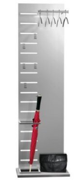 Stahl-Standgarderobe mit Schirmständer