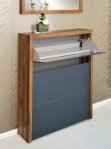 Design-Schuhschrank aus Nussbaum-Massivholz