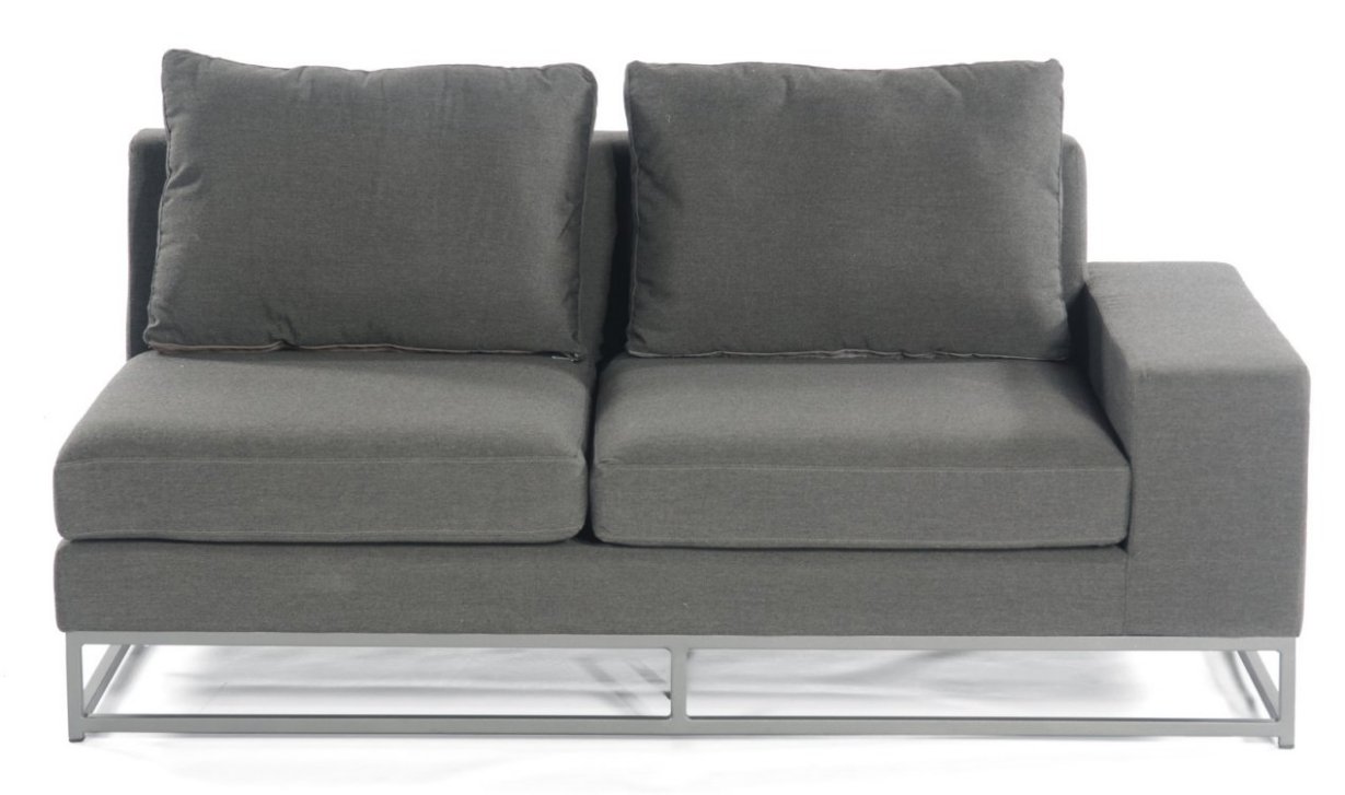 gepolsterte Eckcouch für den Garten