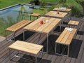 Outdoor-Sitzbankgruppe