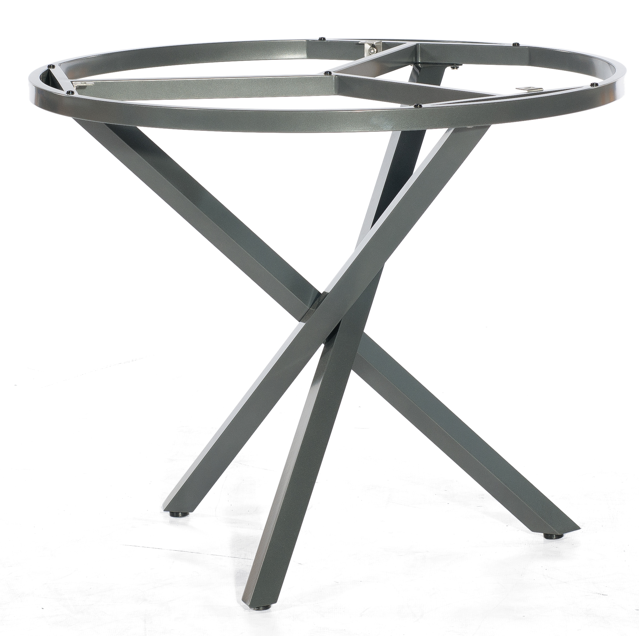 Gartentisch mit Dreibein-Tischgestell aus massivem Aluminium