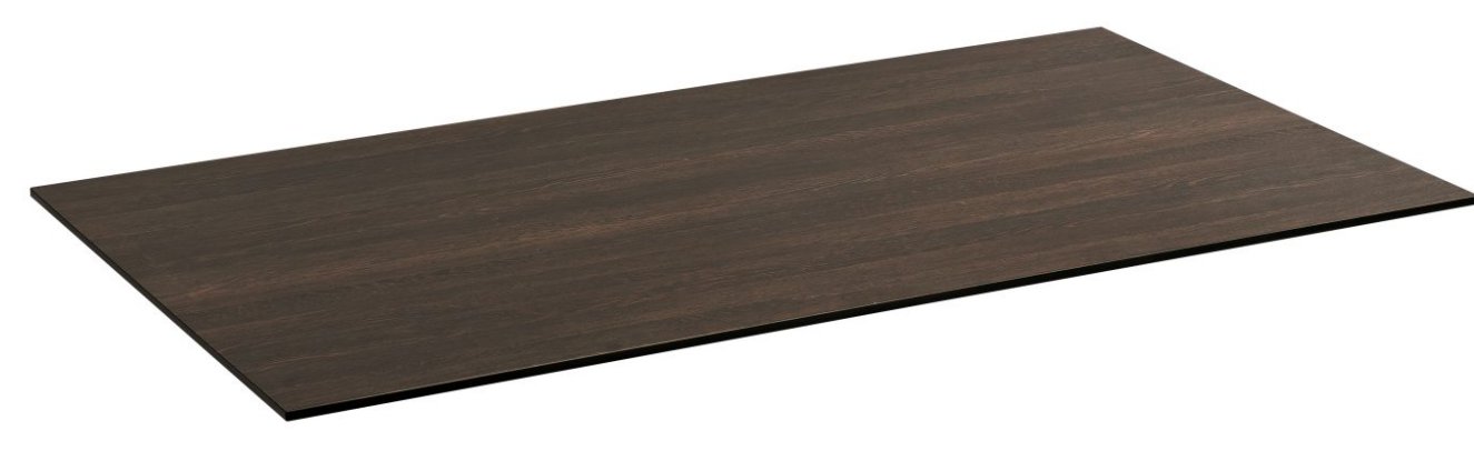 stoß- und kratzfeste Outdoor-Gartentisch-HPL-Tischplatte Mali-wenge