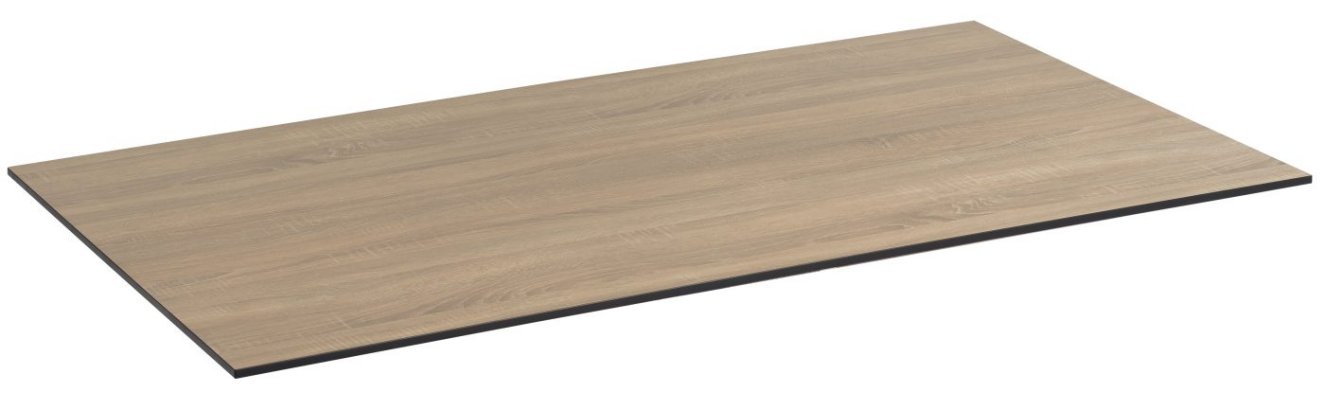 stoß- und kratzfeste Gartentisch HPL-Tischplatte Holzdekor Eiche-sägerau