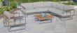 Gartensofa mit abnehmbaren Polsterkissen