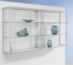 feuerfester Brandschutz-Glasschrank 2 Meter breit