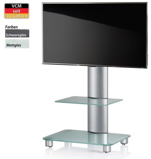 moderner und preiswerter Flatscreen-Standfu&szlig; mit Laufrollen