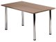 erweiterbarer Besprechungstisch mit robuster Tischplatte in Nussbaum-Dekor