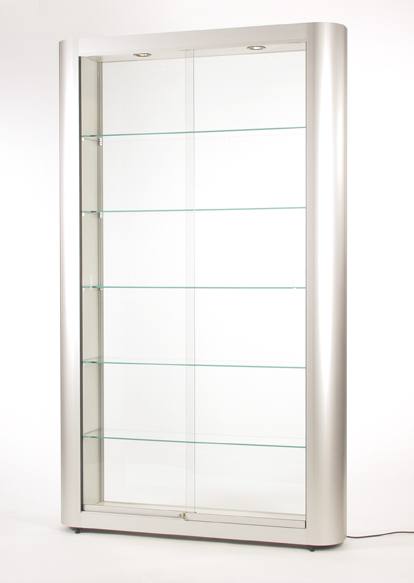 Kleinteile-Schrankvitrine mit LED-Deckenbeleuchtung