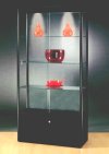 Säulenvitrine aus ESG-Hartglas