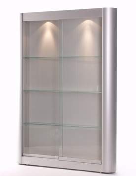 Wandschrank aus Glas