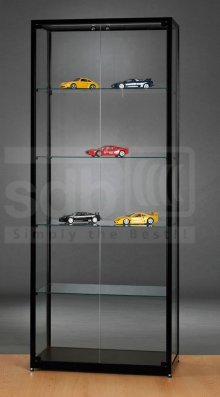 abschließbare Messevitrine rundum Verglasung 