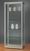 Glasvitrine staubdicht 80x40x200 cm