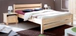 robustes Massivholz-Doppelbett