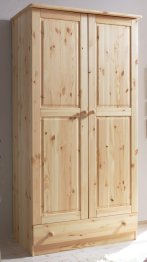 preiswerter Schlafzimmerschrank Kiefer natur