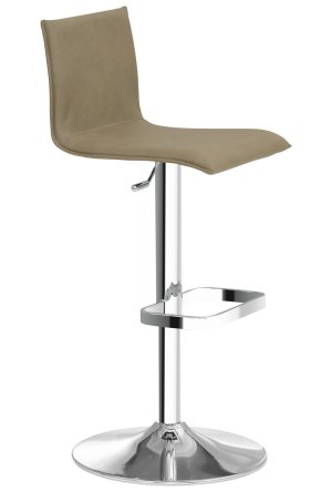 Günstiger Barhocker gepolsterte Sitzschale Günstiger höhenverstellbarer Barhocker gepolsterte Sitzschale auf stabilem Tellerfuß