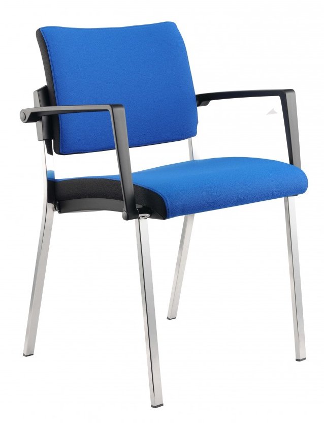 stapelbarer Konferenzraum-Stuhl mit Polstersitz schwer entflammbar