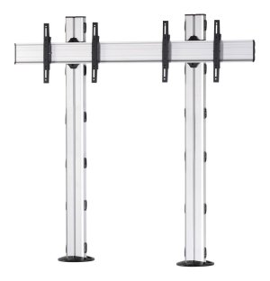 Bodenmontage-Fernseher-Standfuß 2 Flachbildschirme nebeneinander