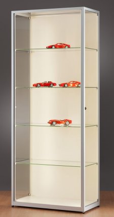 robuste Vitrine mit LED-Innenbeleuchtung